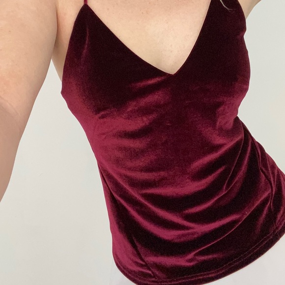 Vintage velvet tank top - Picture 2 of 8